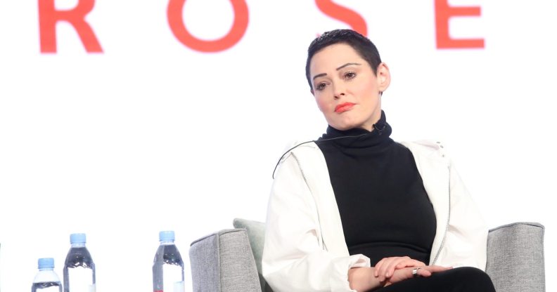 PASADENA, CA - JANUARY 09: Artist/Activist/Executive producer Rose McGowan of 'Citizen Rose' on E! speaks onstage during the NBCUniversal portion of the 2018 Winter Television Critics Association Press Tour at The Langham Huntington, Pasadena on January 9, 2018 in Pasadena, California. (Photo by Frederick M. Brown/Getty Images)