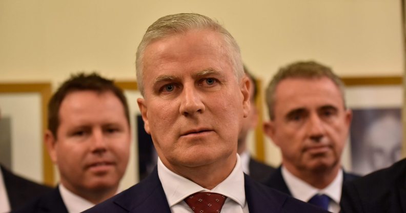 CANBERRA, AUSTRALIA - FEBRUARY 26: Michael McCormack is elected as the Leader of The Nationals, and will become the Deputy Prime Minister of Australia on February 26, 2018 in Canberra, Australia. Former National Party leader Barnaby Joyce resigned from the position last week after it was revealed he had separated from his wife and was expecting a child with his former media adviser Vikki Campion. (Photo by Michael Masters/Getty Images)