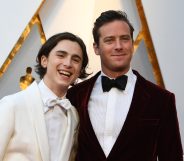 Actor Timothée Chalamet, left, and Actor Armie Hammer arrive for the 90th Annual Academy Awards on March 4, 2018, in Hollywood, California. / AFP PHOTO / VALERIE MACON (Photo credit should read VALERIE MACON/AFP/Getty Images)