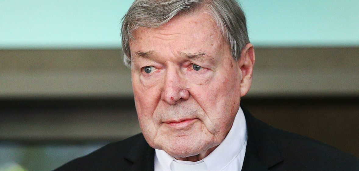 A photo of the late Cardinal George Pell wearing