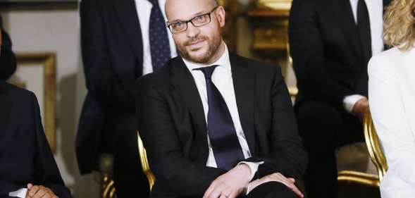 ROME, ITALY - JUNE 01: Family and the Disabled Minister Lorenzo Fontana attends the swearing in ceremony of the new government led by Prime Minister Giuseppe Conte at Palazzo del Quirinale on June 1, 2018 in Rome, Italy. Law professor Giuseppe Conte has been chosen as Italy's new prime minister by the leader of the 5-Star Movement, Luigi Di Maio, and League leader Matteo Salvini. (Photo by Ernesto S. Ruscio/Getty Images)
