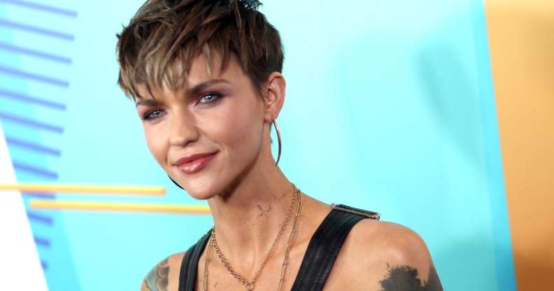 Ruby Rose arrives at the 2018 iHeartRadio Wango Tango by AT&T at Banc of California Stadium on June 2, 2018 in Los Angeles, California. (Tommaso Boddi/Getty)