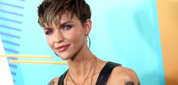 Ruby Rose arrives at the 2018 iHeartRadio Wango Tango by AT&T at Banc of California Stadium on June 2, 2018 in Los Angeles, California. (Tommaso Boddi/Getty)