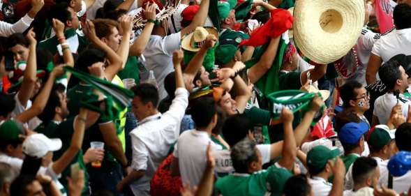 during the 2018 FIFA World Cup Russia group F match between Korea Republic and Mexico at Rostov Arena on June 23, 2018 in Rostov-on-Don, Russia. (Jan Kruger/Getty)