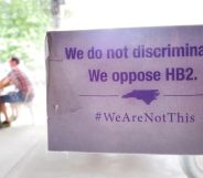 Sign opposing North Carolina's bathroom bill