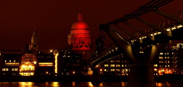 HIV prevention: London's St Paul's Cathederal lights up red on World AIDS Day