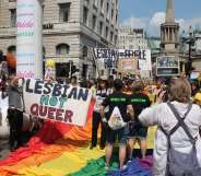 Accredited media are no longer permitted within the parade route