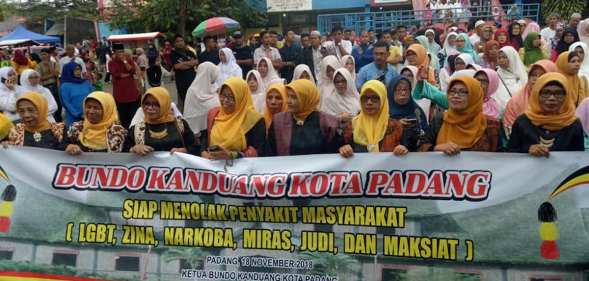 Anti-LGBT+ march in Padang, West Sumatra, Indonesia
