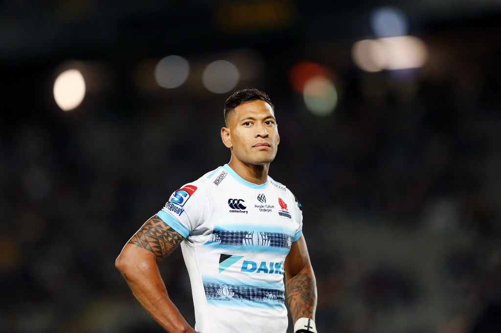 Israel Folau posted messages claiming "hell awaits" gay people.