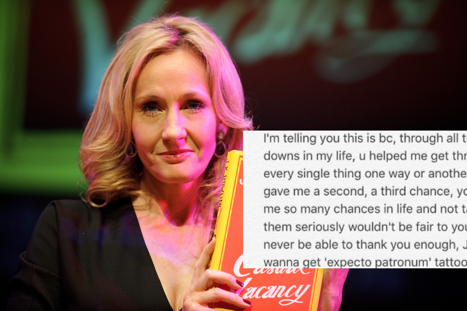 JK Rowling did something PERFECT for a fan who attempted suicide | PinkNews