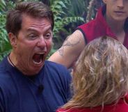 An angry-looking John Barrowman, who clashed with Noel Edmonds on I'm A Celebrity
