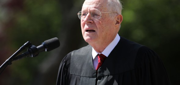 US Supreme Court Justice Anthony Kennedy speaks at the White House