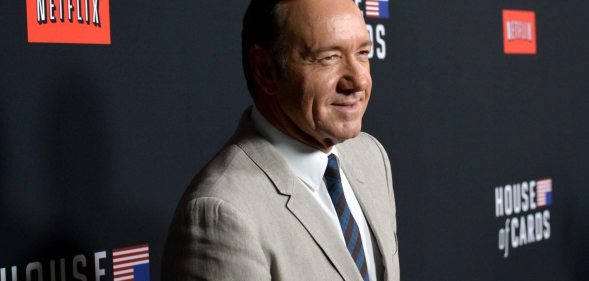 LOS ANGELES, CA - FEBRUARY 13: Producer/actor Kevin Spacey arrives at the special screening of Netflix's "House of Cards" Season 2 at the Directors Guild Of America on February 13, 2014 in Los Angeles, California. (Photo by Kevin Winter/Getty Images)
