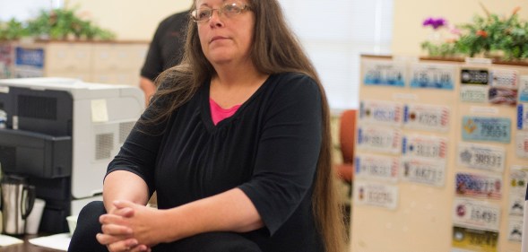 The two Supreme Court justices claimed that Kim Davis was a 'victim' of same-sex marriage
