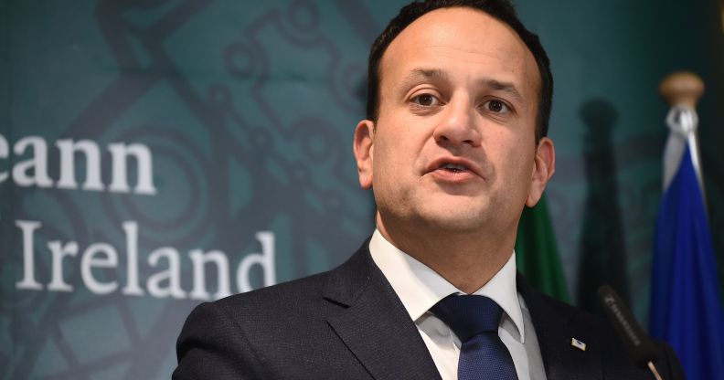 Ireland's Prime Minister Leo Varadkar holds a press conference after the European Council on December 14, 2018, in Brussels.