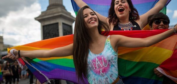 People take part in the annual Pride in London Parade on June 27, 2015 (Rob Stothard/Getty Images)