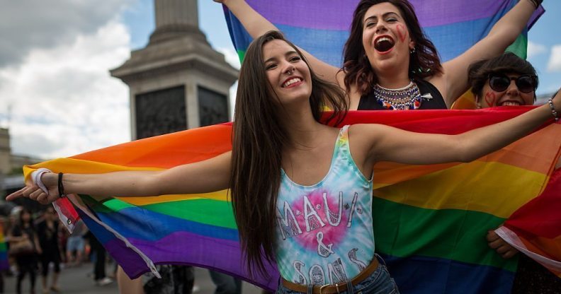 People take part in the annual Pride in London Parade on June 27, 2015 (Rob Stothard/Getty Images)