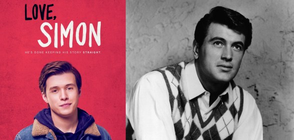 L - Love, Simon, R - Rock Hudson (Hulton Archive/Getty)