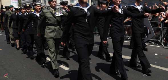 Royal Navy sailors and Royal Marines