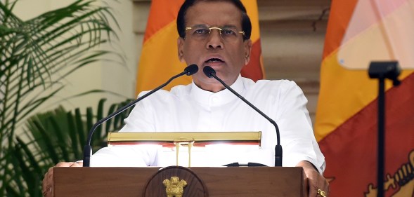 Sri Lankan President Maithripala Sirisena