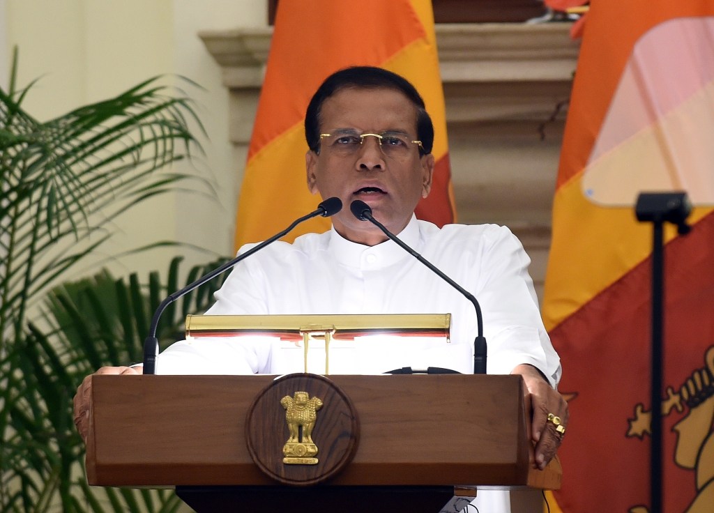 Sri Lankan President Maithripala Sirisena