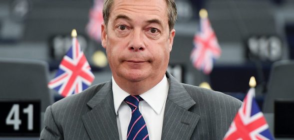 Former leader of the UK Independence Party (UKIP) Nigel Farage