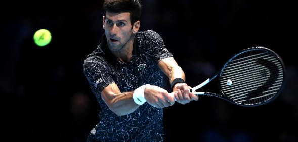 Novak Djokovic of Serbia during the ATP Finals