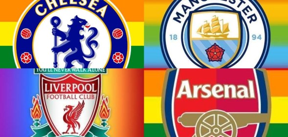 Premier League clubs show support for Stonewall's Rainbow Laces campaign