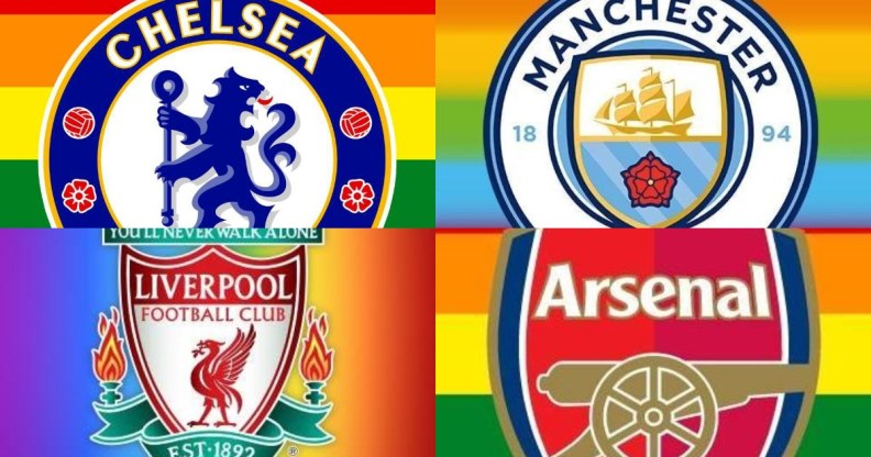 Premier League clubs show support for Stonewall's Rainbow Laces campaign