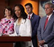 Rep. Mia Love at a press conference with Republican leaders