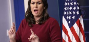 Press Secretary Sarah Huckabee Sanders (Photo by Win McNamee/Getty Images)