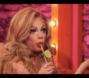 RuPaul's Drag Race All Stars 4 queen Valentina slurps her drinks as she awaits her fate