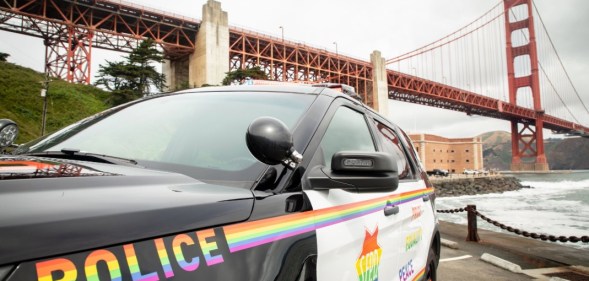 San Francisco Police Department's Pride-themed patrol car