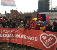 Protesters call for equal marriage in Northern Ireland