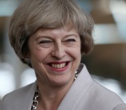 Prime Minister Theresa May Visits A Manufacturing Workshop