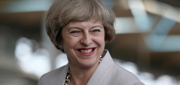Prime Minister Theresa May Visits A Manufacturing Workshop