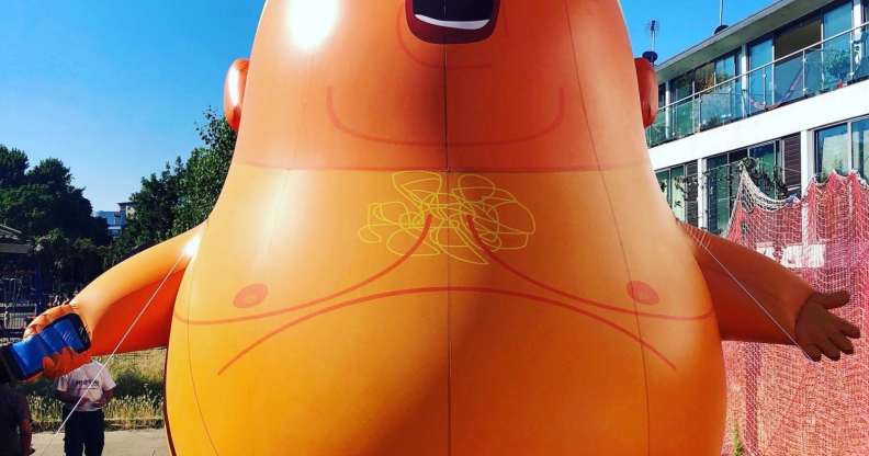 Trump Baby balloon Orlando reelection 2020