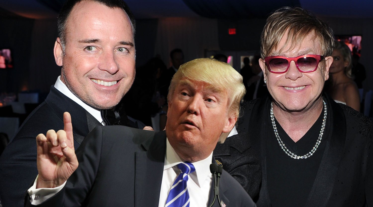 Donald Trump celebrated Elton John's marriage in 2005 | PinkNews