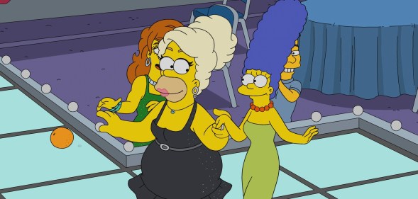 Homer Simpson dresses as a drag queen in a new episode of The Simpsons