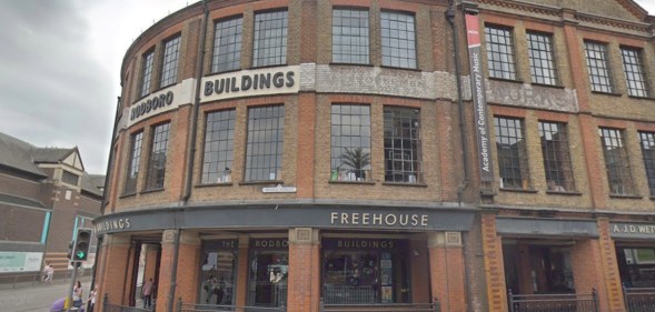 A Wetherspoons in Guildford, where a gay couple was reportedly asked to leave for kissing