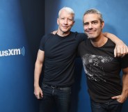 Andy Cohen and Anderson Cooper at Sirius Radio.
