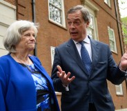 Ann Widdecombe and Nigel Farage of the Brexit Party