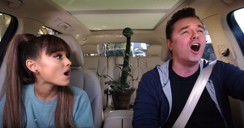 ariana grande and seth macfarlane carpool karaoke youtube