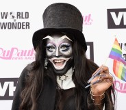 Miles Jai dressed as The Babadook arrives at 'RuPaul's Drag Race' Season 9 Finale Taping at Alex Theatre on June 9, 2017 in Glendale, California.