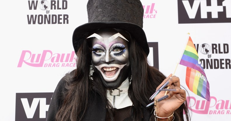 Miles Jai dressed as The Babadook arrives at 'RuPaul's Drag Race' Season 9 Finale Taping at Alex Theatre on June 9, 2017 in Glendale, California.