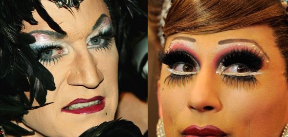 Lily Savage (Paul O'Grady) L and Bianca Del Rio R
