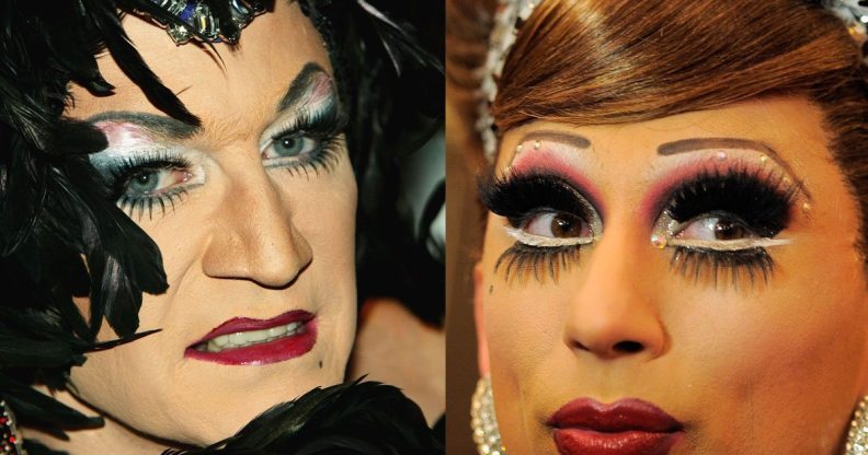 Lily Savage (Paul O'Grady) L and Bianca Del Rio R
