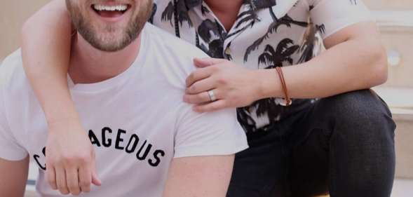 Berk with his husband Dewey