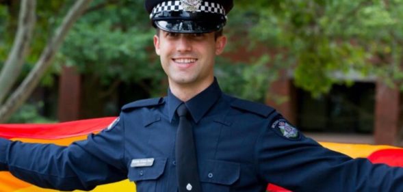 Brenton Erkens-Goss gay LGBT+ police officer