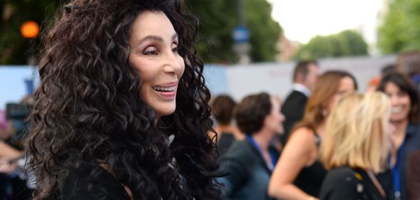Cher attends the "Mamma Mia! Here We Go Again" world premiere. The star has announced that a biopic and memoir are in the works.